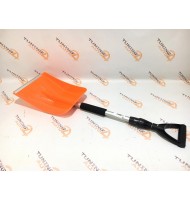 Лопата для снега телескопическая с мягкой ручкой 96-112см АвтоСтоп