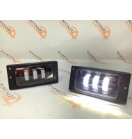 Светодиодные (LED) ПТФ Sal-Man 3 полосы 40W для ВАЗ 2110-2112, 2113-2115, Шевроле Нива (до рестайлинга)