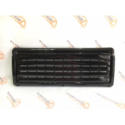 Решетка радиатора ВАЗ 2107, широкие полосы, черная, лак