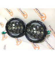 Многодиодные LED фары 105W для Лада 4x4 Нива, ВАЗ 2101